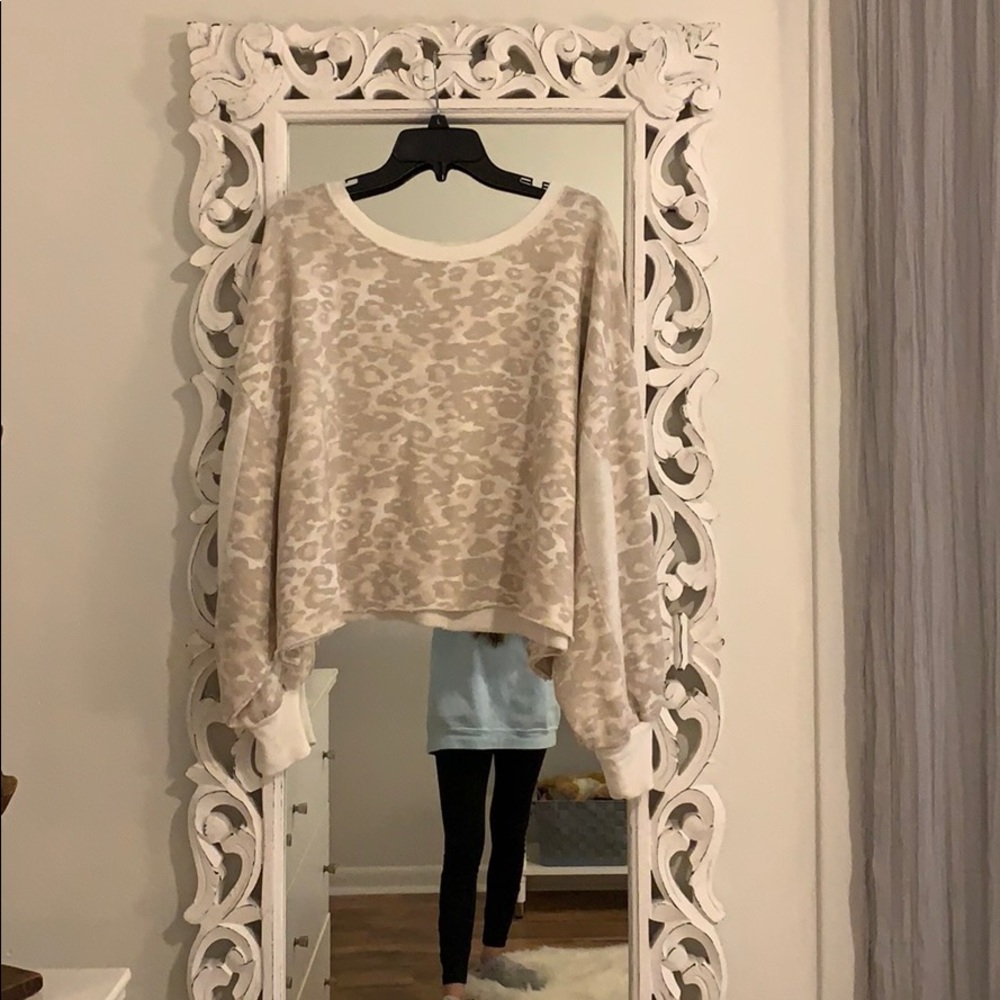 Free people oversized sweatshirt.